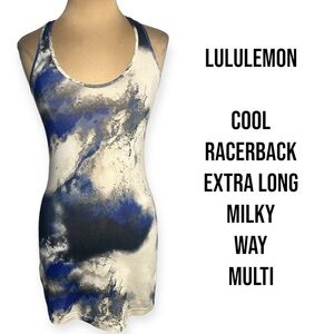 Lululemon Cool Racerback Extra Long Blue
Milky Way Multi size Small